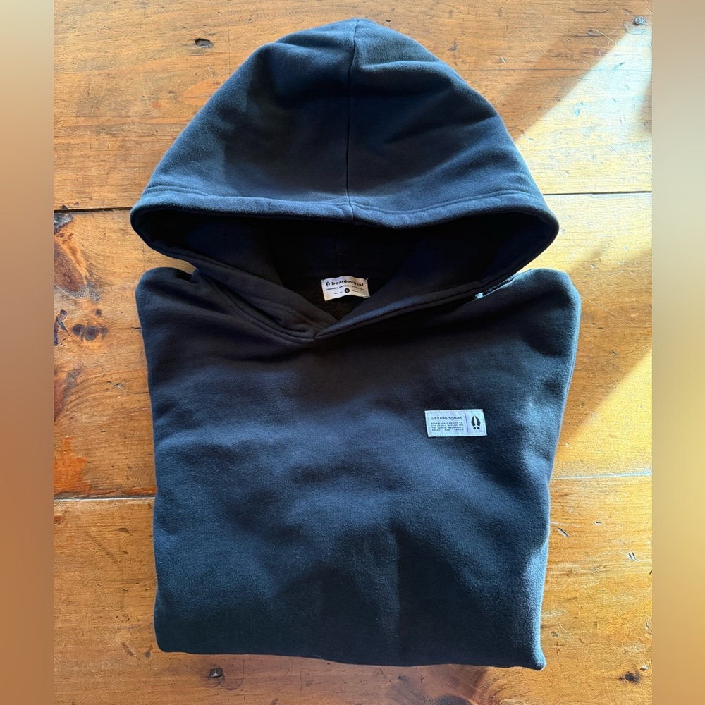 Bearded Goat - Mens Black Void Hoodie Size Largee